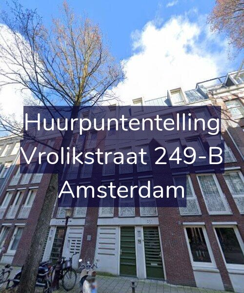 Foto gevel Huurpuntentelling voor Vrolikstraat 249-B, Amsterdam