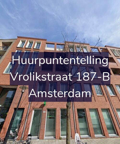 Foto gevel Huurpuntentelling voor Vrolikstraat 187-B, Amsterdam