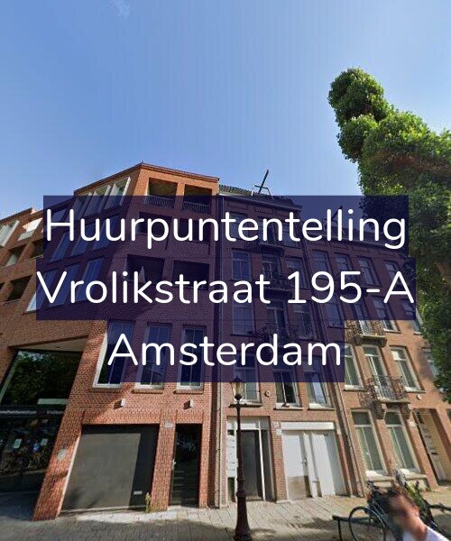 Foto gevel Huurpuntentelling voor Vrolikstraat 195-A, Amsterdam