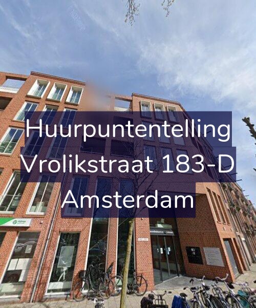 Foto gevel Huurpuntentelling voor Vrolikstraat 183-D, Amsterdam