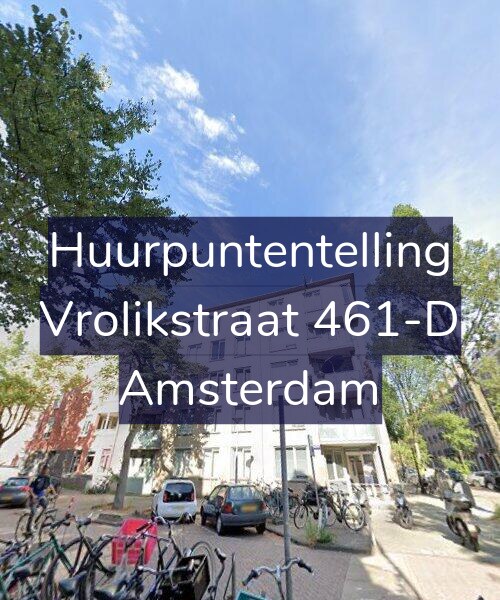 Foto gevel Huurpuntentelling voor Vrolikstraat 461-D, Amsterdam