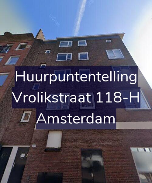 Foto gevel Huurpuntentelling voor Vrolikstraat 118-H, Amsterdam