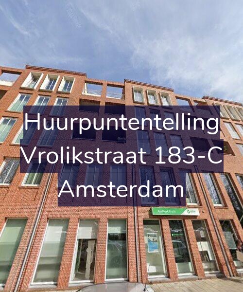 Foto gevel Huurpuntentelling voor Vrolikstraat 183-C, Amsterdam