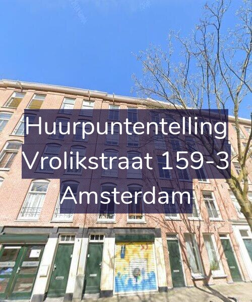Foto gevel Huurpuntentelling voor Vrolikstraat 159-3, Amsterdam