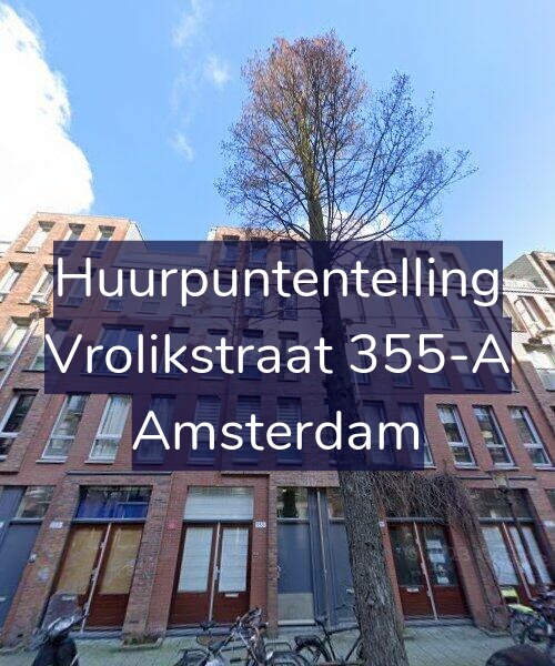 Foto gevel Huurpuntentelling voor Vrolikstraat 355-A, Amsterdam
