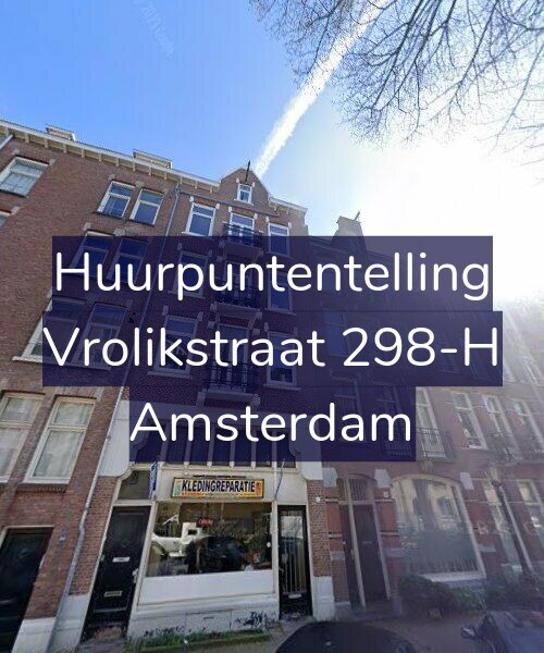 Foto gevel Huurpuntentelling voor Vrolikstraat 298-H, Amsterdam