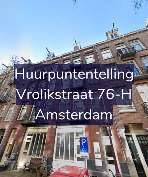 Foto gevel Huurpuntentelling voor Vrolikstraat 76-H, Amsterdam