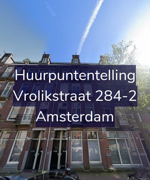 Foto gevel Huurpuntentelling voor Vrolikstraat 284-2, Amsterdam