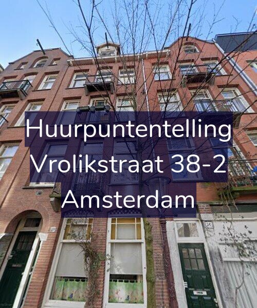 Foto gevel Huurpuntentelling voor Vrolikstraat 38-2, Amsterdam