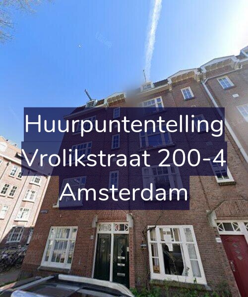 Foto gevel Huurpuntentelling voor Vrolikstraat 200-4, Amsterdam