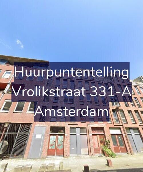 Foto gevel Huurpuntentelling voor Vrolikstraat 331-A, Amsterdam