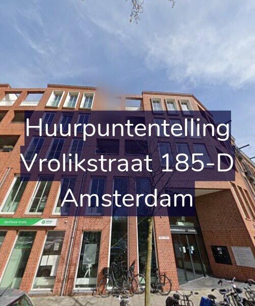 Foto gevel Huurpuntentelling voor Vrolikstraat 185-D, Amsterdam