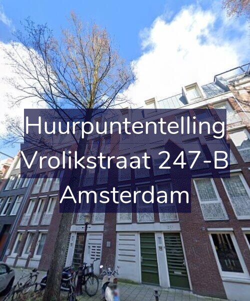 Foto gevel Huurpuntentelling voor Vrolikstraat 247-B, Amsterdam