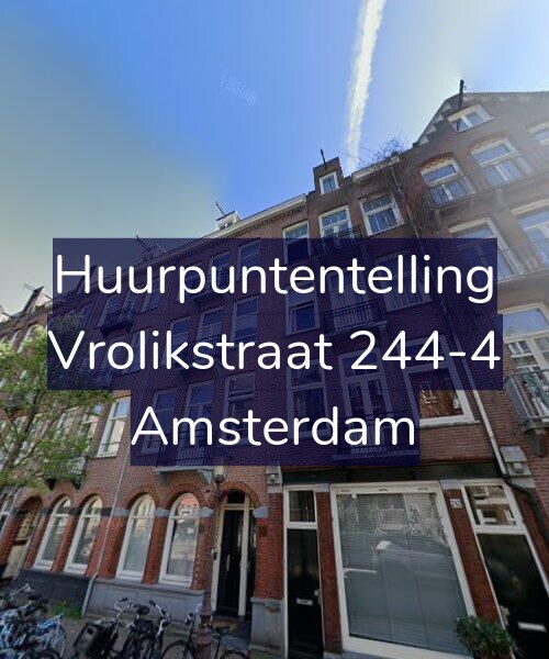 Foto gevel Huurpuntentelling voor Vrolikstraat 244-4, Amsterdam