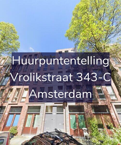 Foto gevel Huurpuntentelling voor Vrolikstraat 343-C, Amsterdam