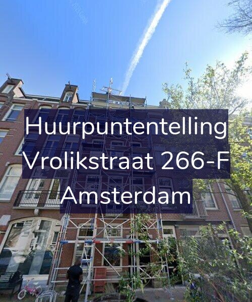 Foto gevel Huurpuntentelling voor Vrolikstraat 266-F, Amsterdam