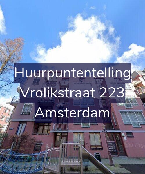 Foto gevel Huurpuntentelling voor Vrolikstraat 223, Amsterdam