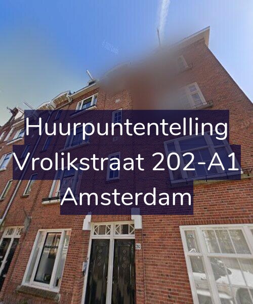 Foto gevel Huurpuntentelling voor Vrolikstraat 202-A1, Amsterdam
