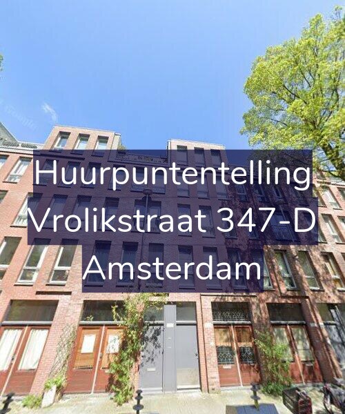 Foto gevel Huurpuntentelling voor Vrolikstraat 347-D, Amsterdam