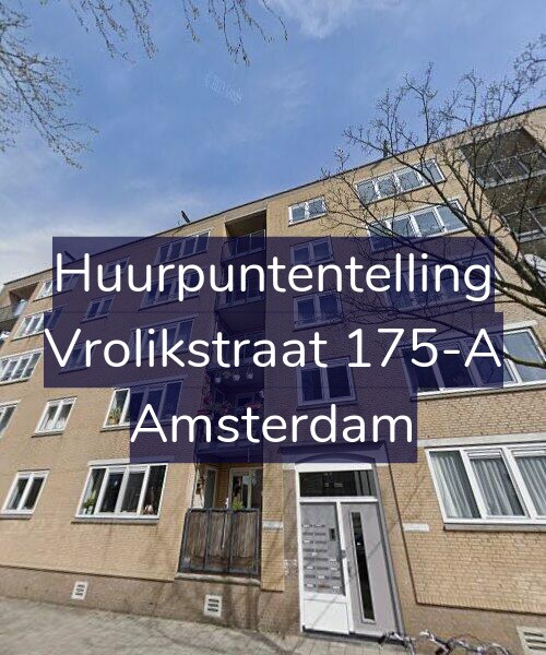 Foto gevel Huurpuntentelling voor Vrolikstraat 175-A, Amsterdam