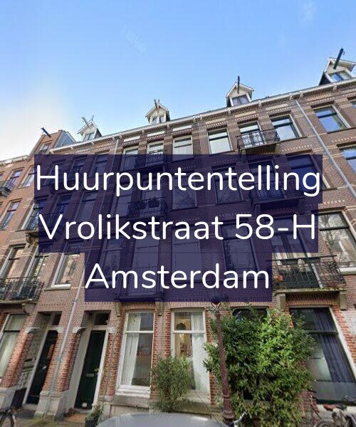 Foto gevel Huurpuntentelling voor Vrolikstraat 58-H, Amsterdam