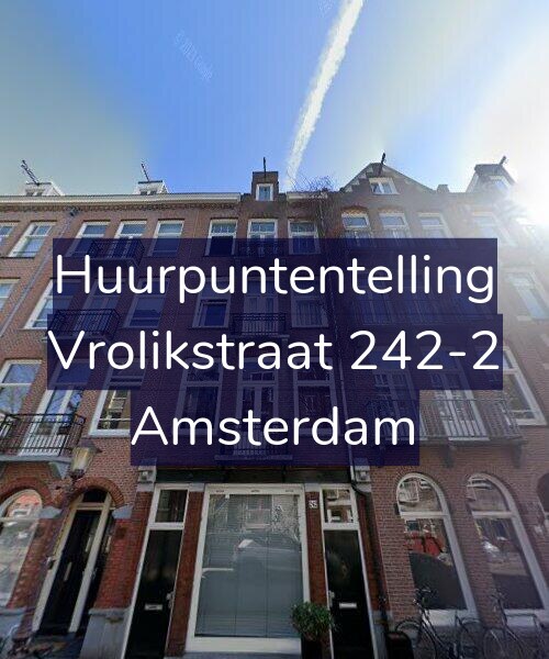 Foto gevel Huurpuntentelling voor Vrolikstraat 242-2, Amsterdam
