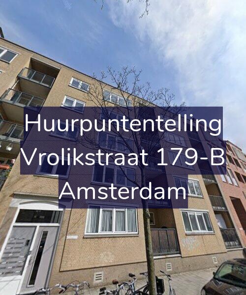 Foto gevel Huurpuntentelling voor Vrolikstraat 179-B, Amsterdam