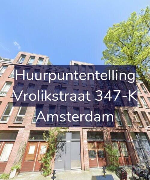 Foto gevel Huurpuntentelling voor Vrolikstraat 347-K, Amsterdam