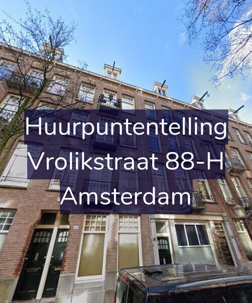 Foto gevel Huurpuntentelling voor Vrolikstraat 88-H, Amsterdam