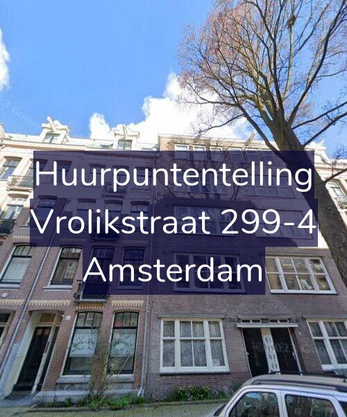 Foto gevel Huurpuntentelling voor Vrolikstraat 299-4, Amsterdam
