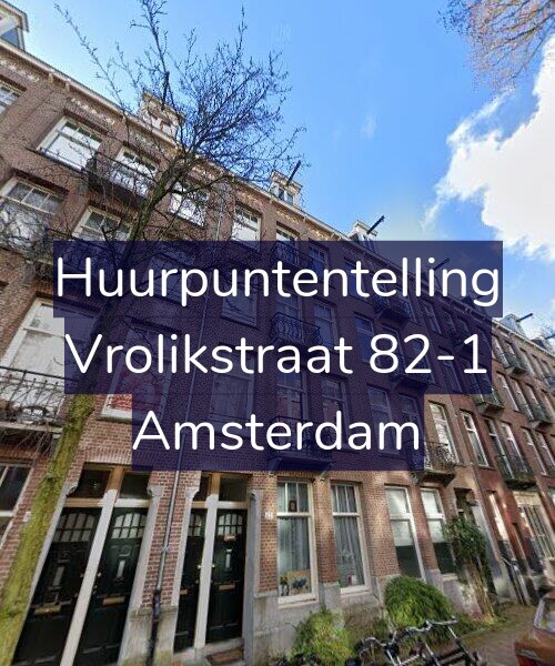 Foto gevel Huurpuntentelling voor Vrolikstraat 82-1, Amsterdam