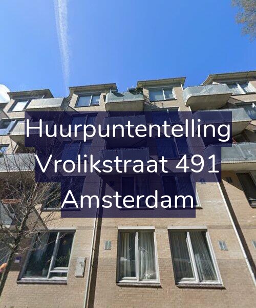 Foto gevel Huurpuntentelling voor Vrolikstraat 491, Amsterdam