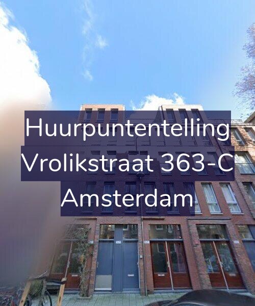 Foto gevel Huurpuntentelling voor Vrolikstraat 363-C, Amsterdam