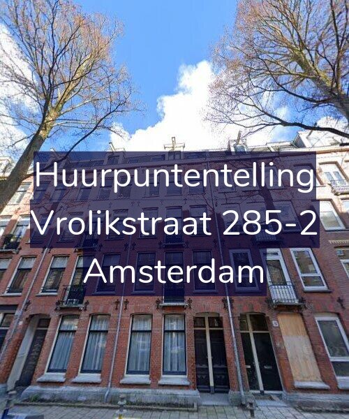Foto gevel Huurpuntentelling voor Vrolikstraat 285-2, Amsterdam