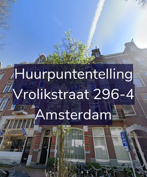 Foto gevel Huurpuntentelling voor Vrolikstraat 296-4, Amsterdam