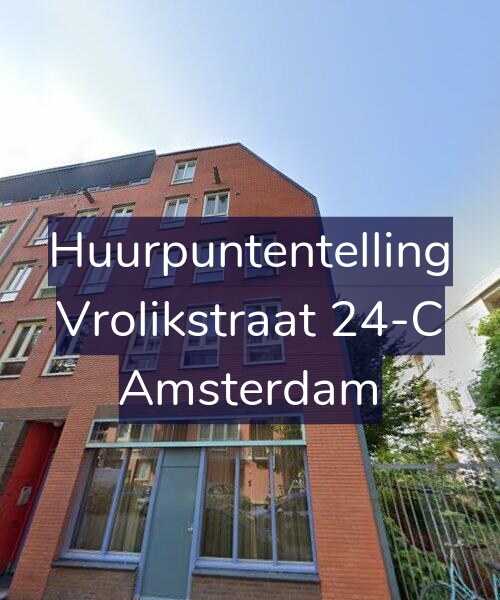 Foto gevel Huurpuntentelling voor Vrolikstraat 24-C, Amsterdam