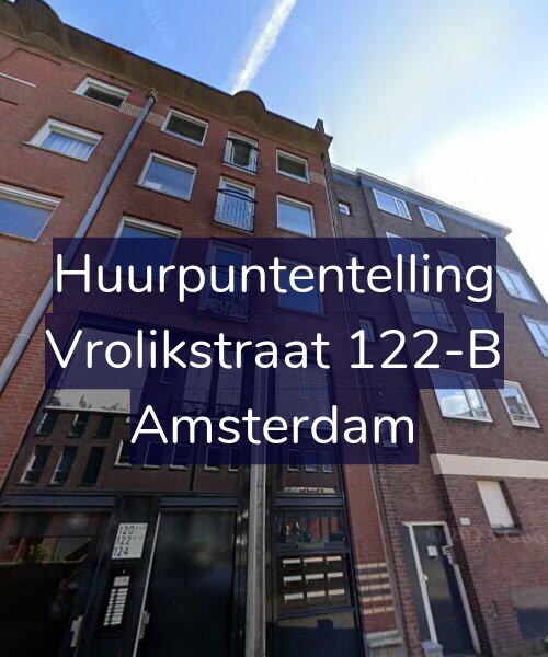 Foto gevel Huurpuntentelling voor Vrolikstraat 122-B, Amsterdam
