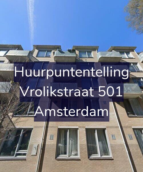 Foto gevel Huurpuntentelling voor Vrolikstraat 501, Amsterdam
