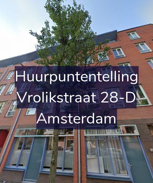 Foto gevel Huurpuntentelling voor Vrolikstraat 28-D, Amsterdam