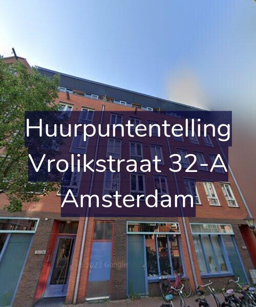 Foto gevel Huurpuntentelling voor Vrolikstraat 32-A, Amsterdam