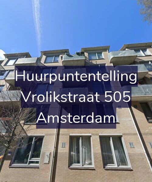 Foto gevel Huurpuntentelling voor Vrolikstraat 505, Amsterdam