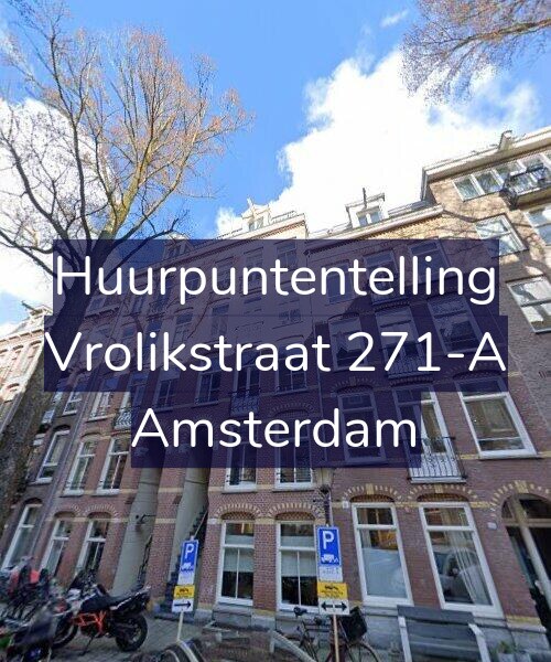 Foto gevel Huurpuntentelling voor Vrolikstraat 271-A, Amsterdam