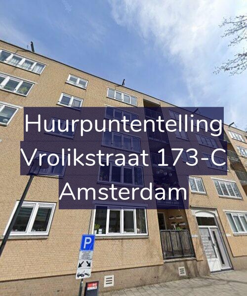 Foto gevel Huurpuntentelling voor Vrolikstraat 173-C, Amsterdam