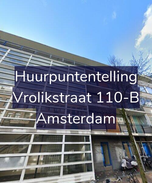 Foto gevel Huurpuntentelling voor Vrolikstraat 110-B, Amsterdam