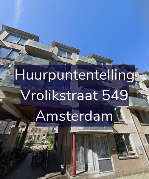 Foto gevel Huurpuntentelling voor Vrolikstraat 549, Amsterdam