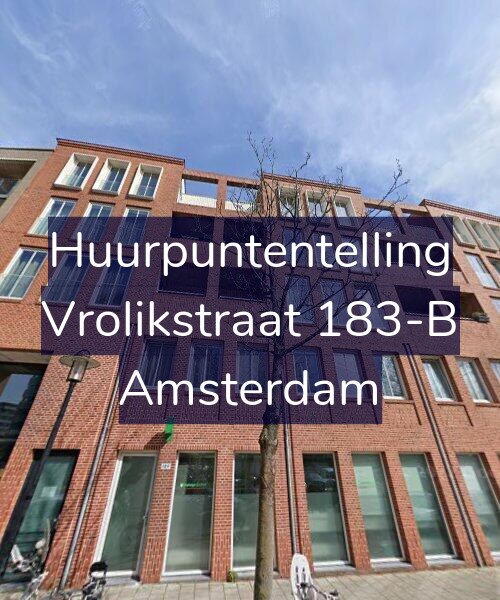Foto gevel Huurpuntentelling voor Vrolikstraat 183-B, Amsterdam
