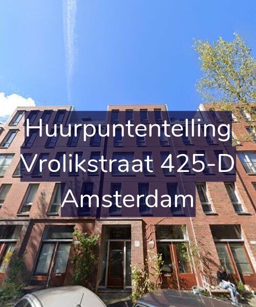 Foto gevel Huurpuntentelling voor Vrolikstraat 425-D, Amsterdam