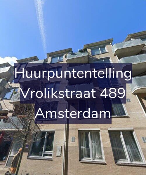 Foto gevel Huurpuntentelling voor Vrolikstraat 489, Amsterdam