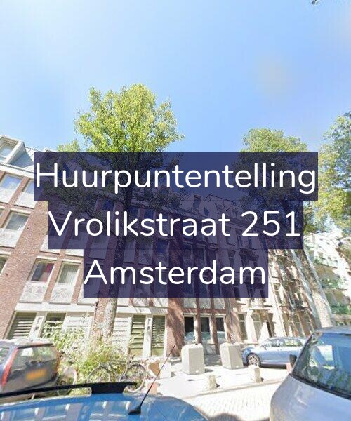 Foto gevel Huurpuntentelling voor Vrolikstraat 251, Amsterdam