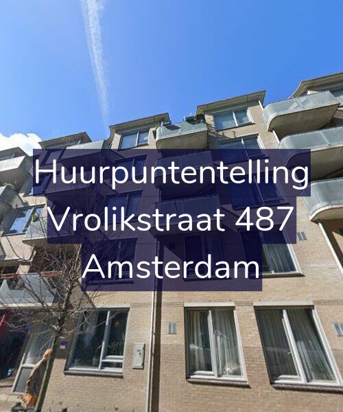 Foto gevel Huurpuntentelling voor Vrolikstraat 487, Amsterdam